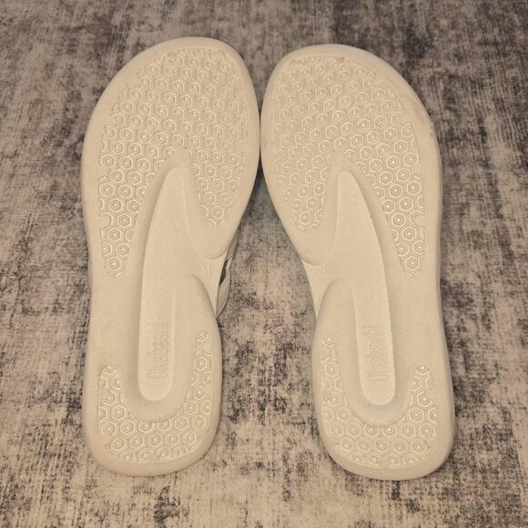 Okabashi Shoes Womens Medium White Slide Sandals USA Comfort Slip On Mules - Picture 3 of 7